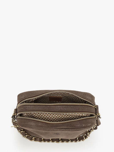 Cross Body Tas Vintage Leder Mila louise Bruin vintage 23673X ander zicht 3